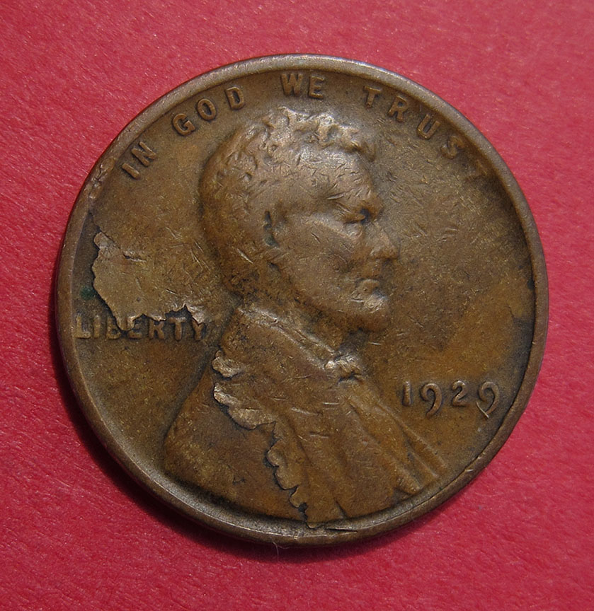 1929-Lincoln-Wheat-Cent-Mint-Error---Lamination-Rip