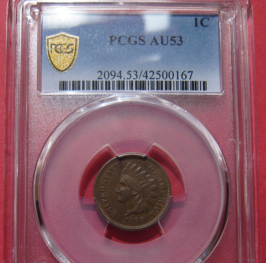 1869-Indian-Head-Cent-Repunched-Date---Verify-FS-301
