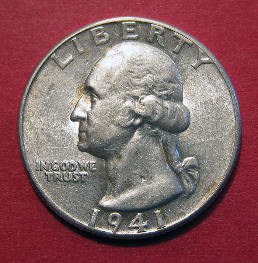 1941-Washington-Quarter-Mint-Error---Struck-Through