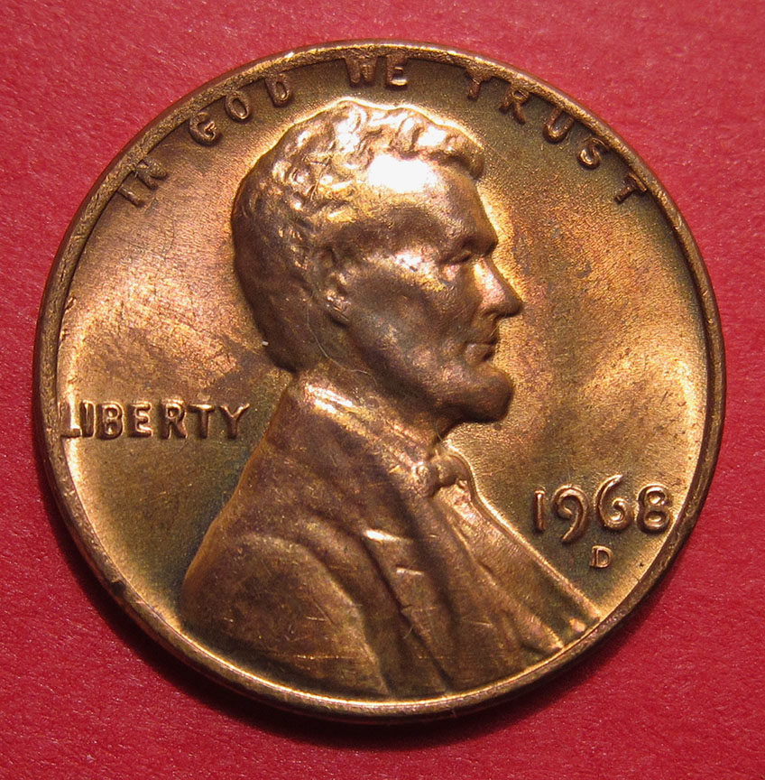1968-D/D-Lincoln-Memorial-Cent---RPM-001,-FS-501