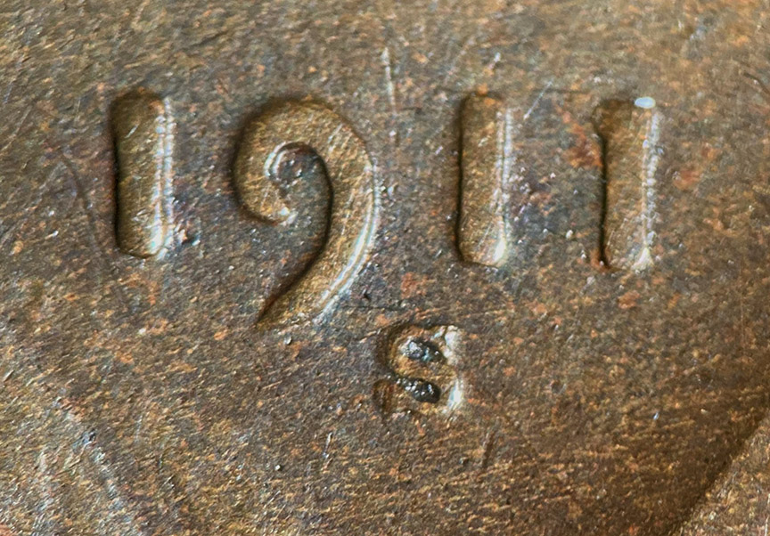 1911-S/S-Lincoln-Wheat-Cent---RPM-001,-FS-501