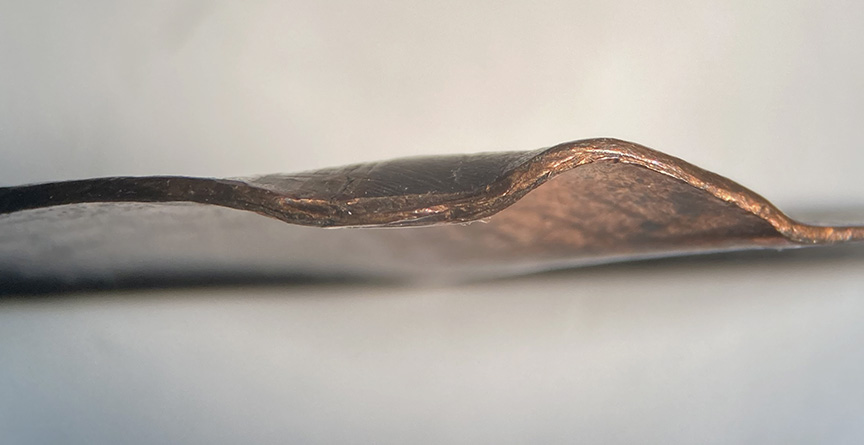 No-Date-Lincoln-Memorial-Cent-Mint-Error---Off-Center,-Double-Struck,-Split-Planchet