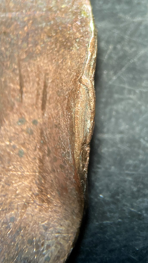 No-Date-Lincoln-Memorial-Cent-Mint-Error---Off-Center,-Double-Struck,-Split-Planchet