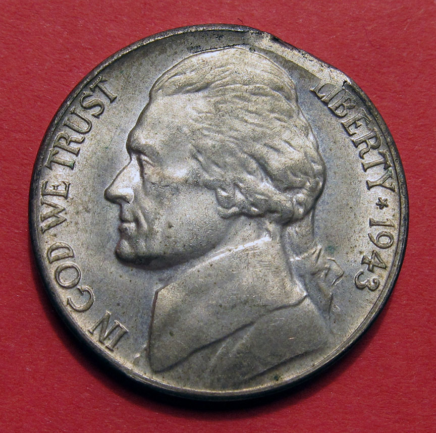 1943-S-Jefferson-Nickel-Mint-Error---Ragged-Clip