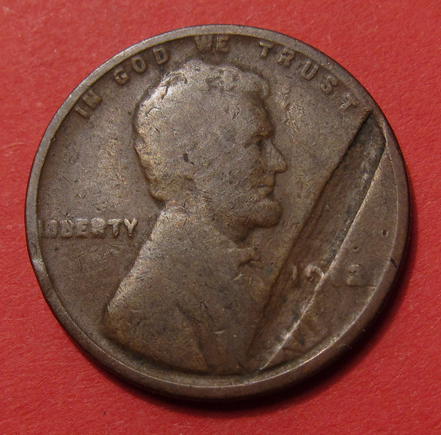 1912-Lincoln-Wheat-Cent-Mint-Error---Struck-Through-Or-Lam