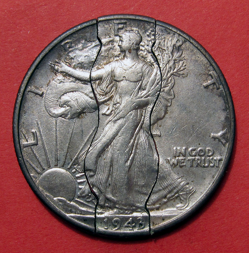 1943-Walking-Liberty-Half-Dollar-Novelty---Tri-Fold