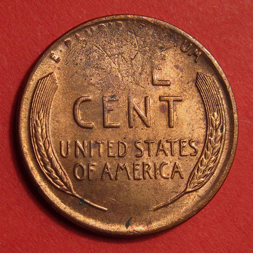 1953-Lincoln-Wheat-Cent-Mint-Error---Tapered-Planchet-2.7g