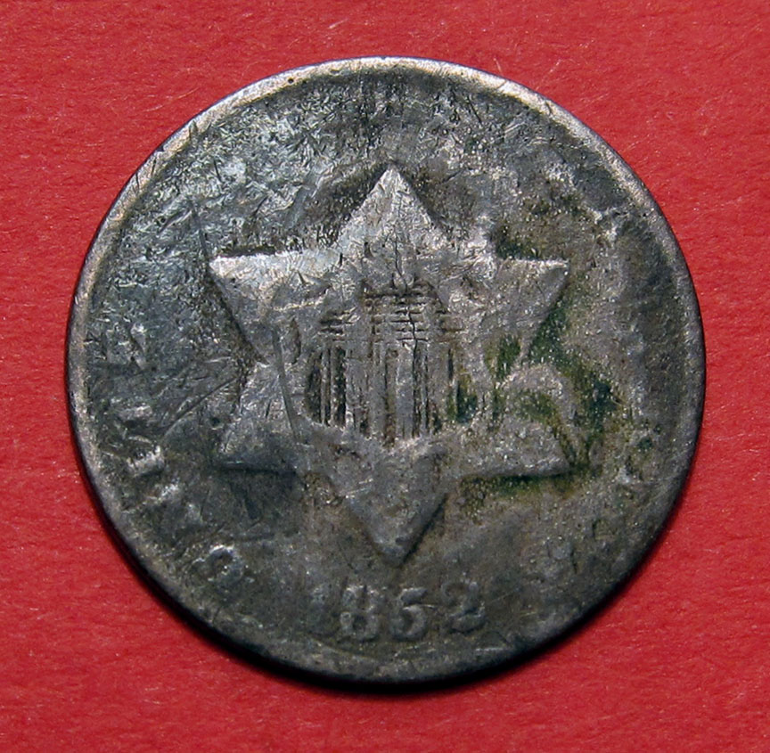 1852-Three-Cent-Silver-Counterfeit---Cast