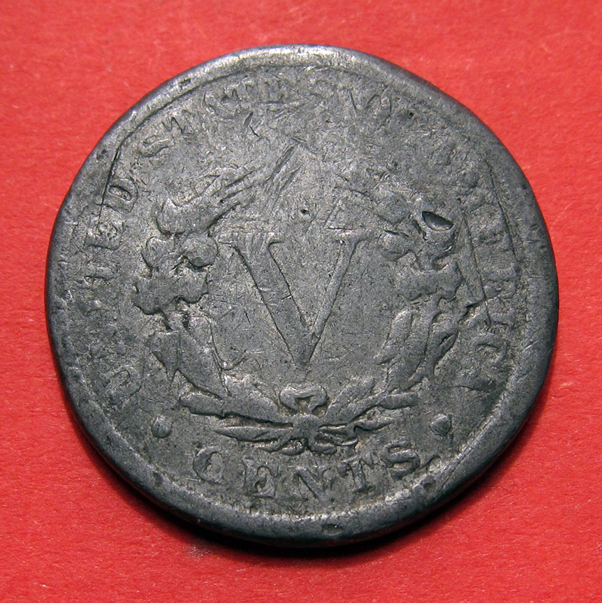 1890-Liberty-Nickel-Counterfeit---Lead