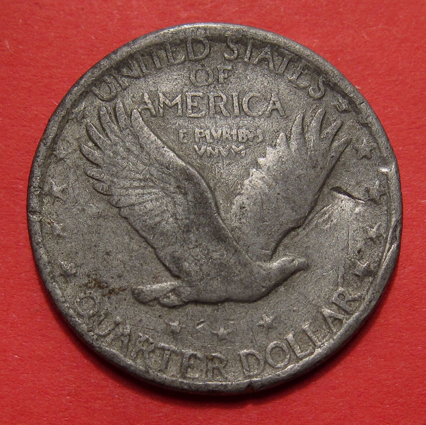 1930-Standing-Liberty-Quarter-Counterfeit---Cast-4.51g