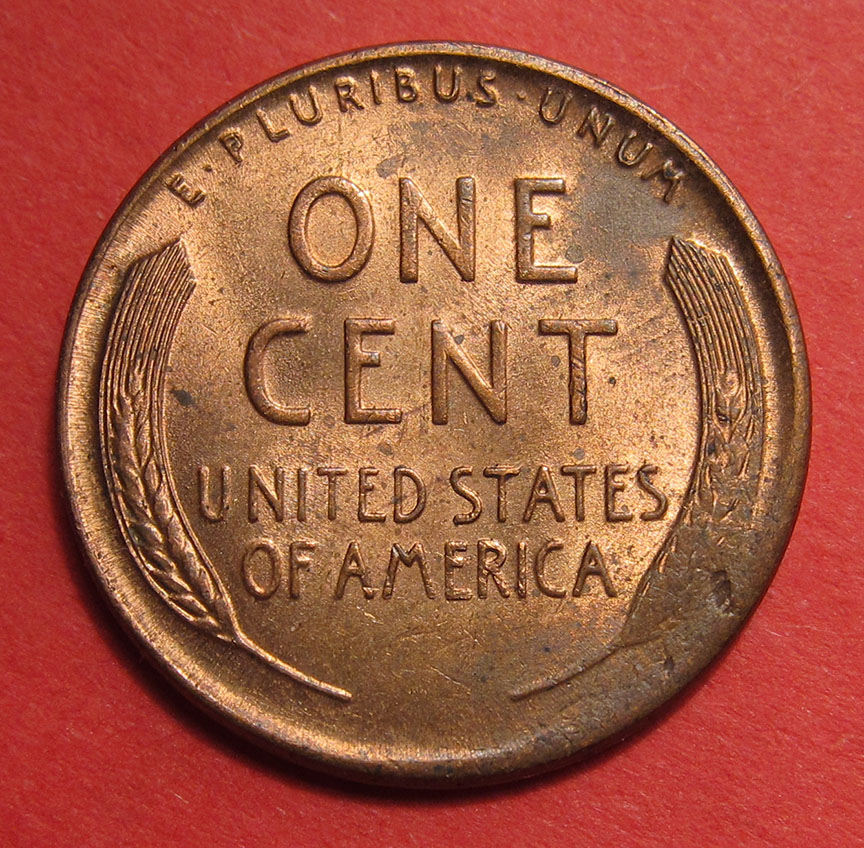 1951-Lincoln-Wheat-Cent-Mint-Error---Tapered-Planchet-2.8g
