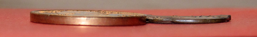 196x-Lincoln-Memorial-Cent-Mint-Error---Struck-On-Fragment-0.58g