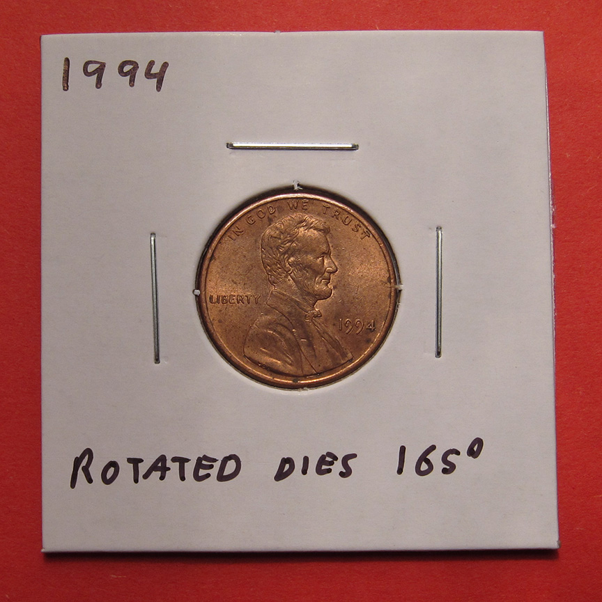 1994-Lincoln-Memorial-Cent-Mint-Error---Rotated-Dies-165-Degrees