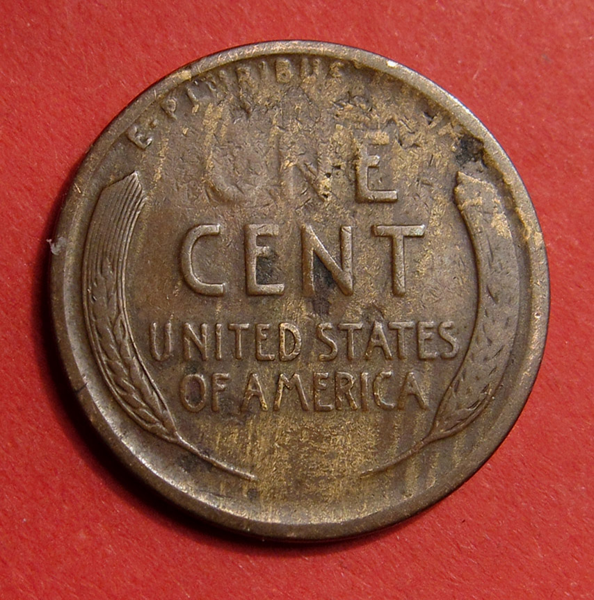 1915-S-Lincoln-Wheat-Cent-Mint-Error---Tapered-Planchet-2.83g