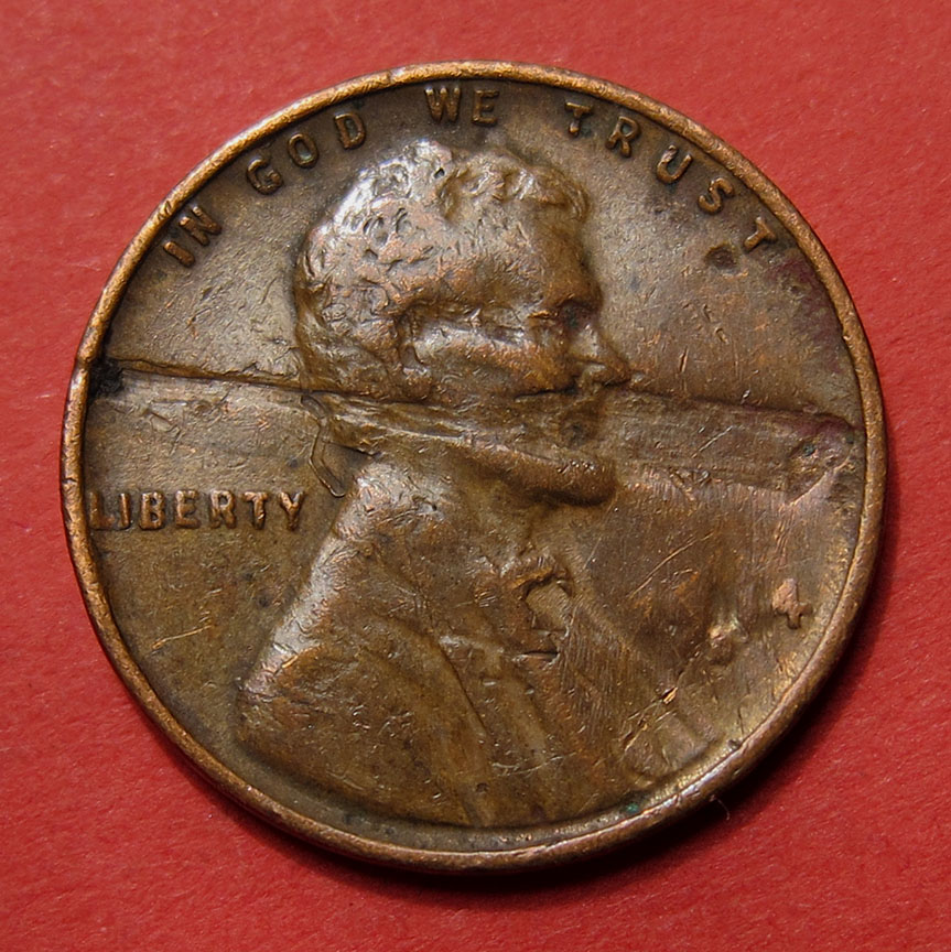 1914-D-Lincoln-Wheat-Cent-Counterfeit+---Altered-Date-1944-D-+-Lamination