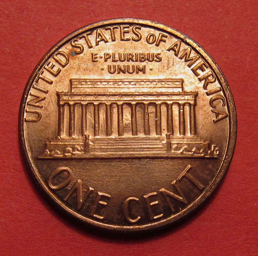 No-Date-Lincoln-Memorial-Cent-Zinc-Mint-Error---Clashed-Capped-Die-Strike