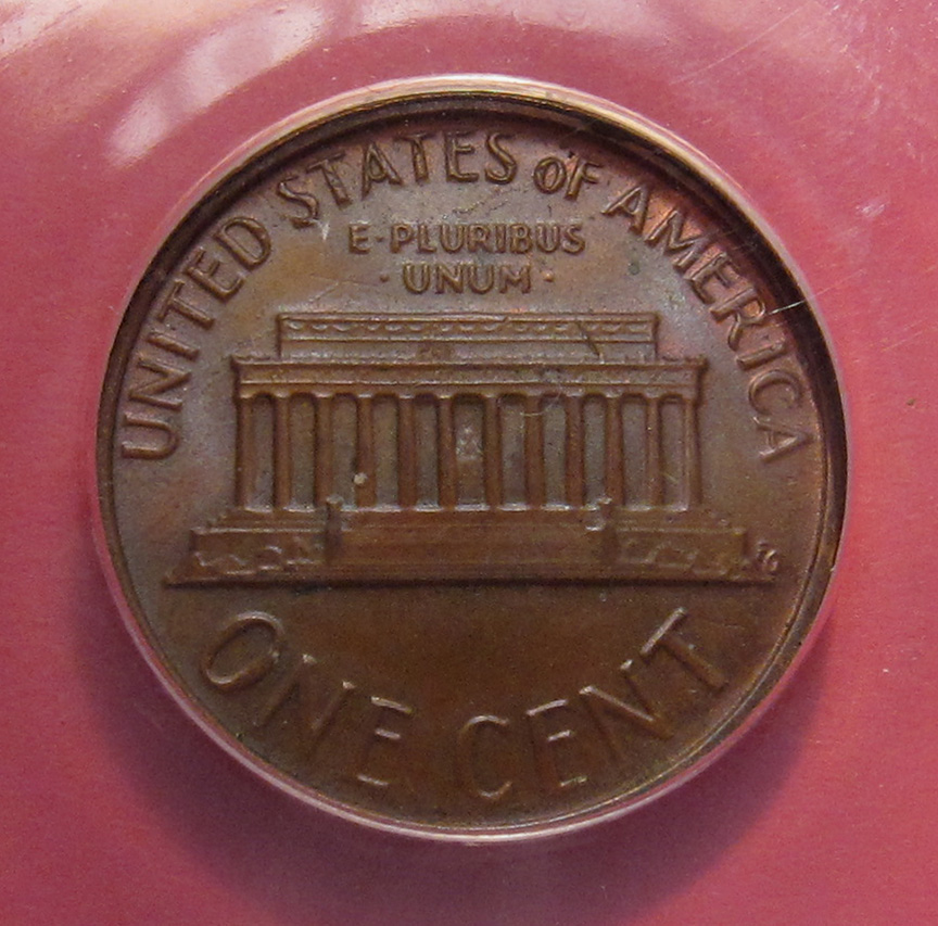 No-Date-Lincoln-Memorial-Cent-Mint-Error---Split-Planchet-0.78g