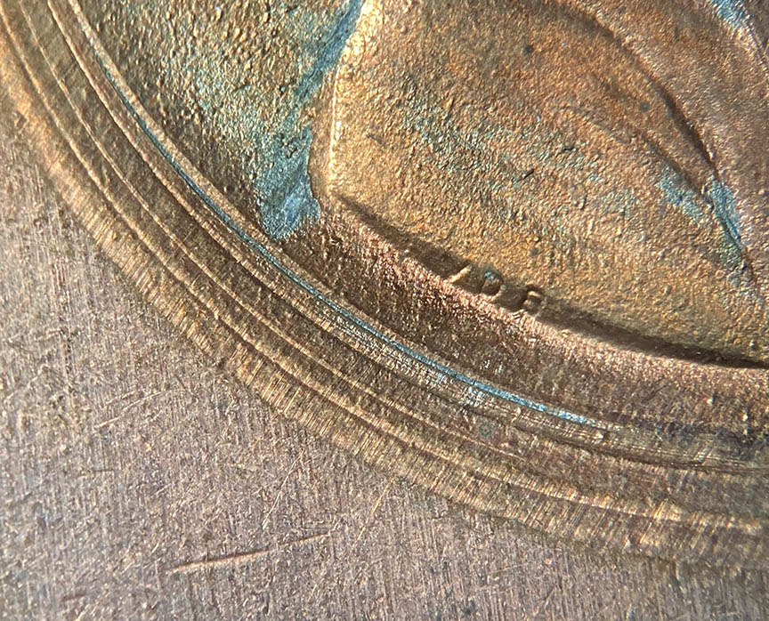 No-Date-Lincoln-Memorial-Cent-Mint-Error---Off-Center-With-Odd-Rings