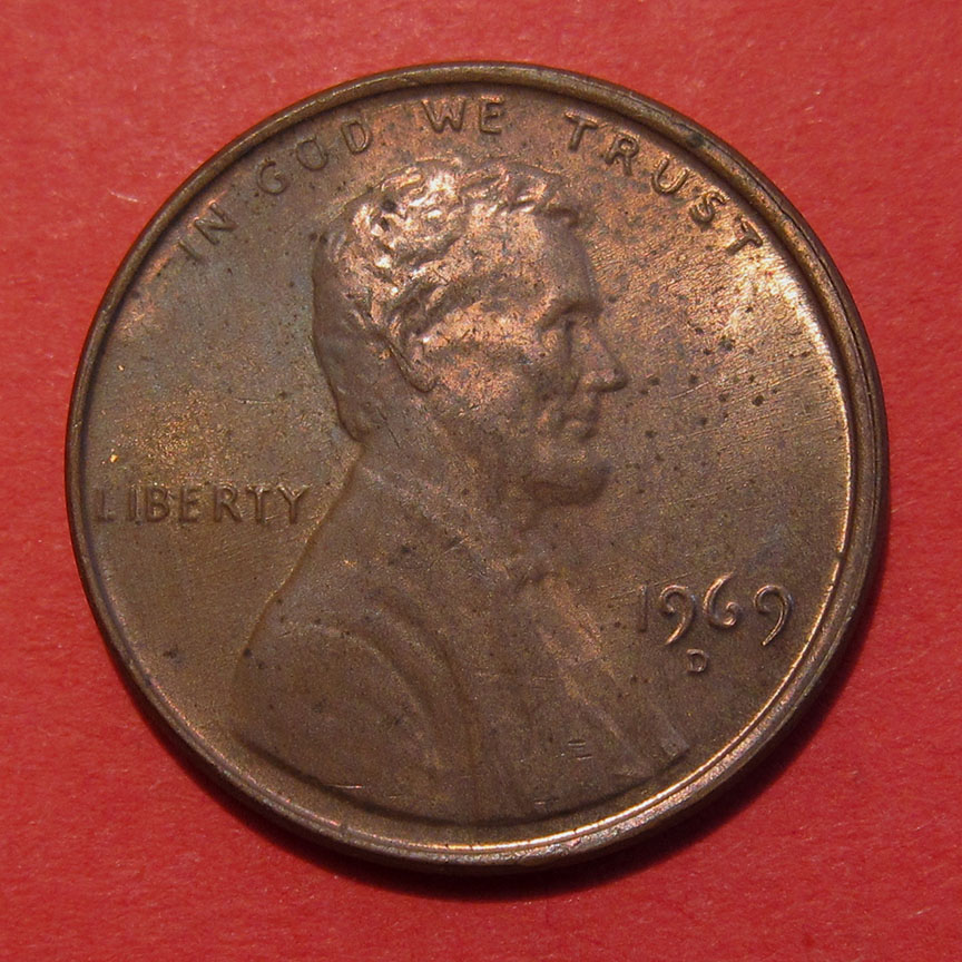 1969-D-Lincoln-Memorial-Cent---No-FG,-FS-901