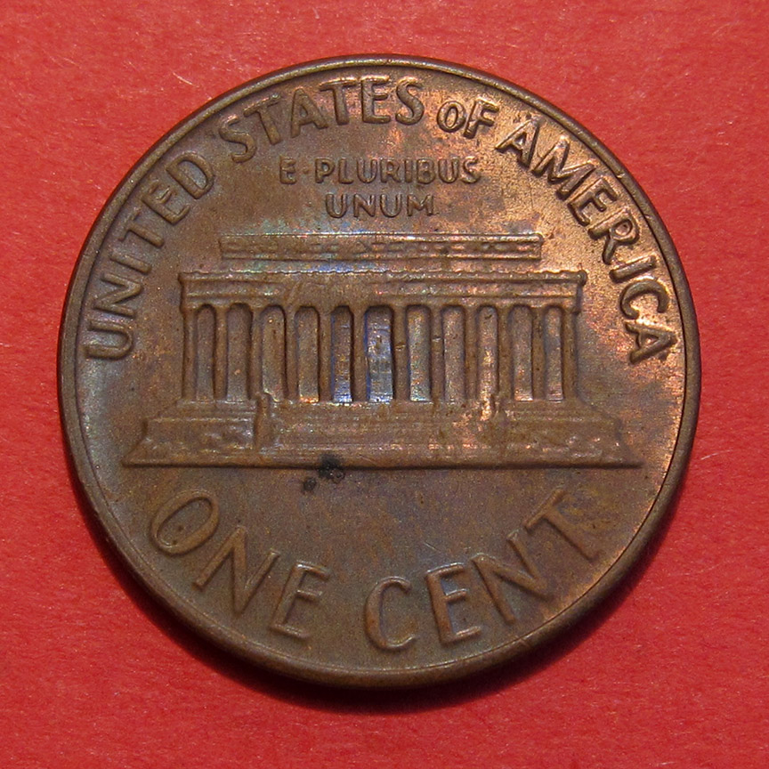 1969-D-Lincoln-Memorial-Cent---No-FG,-FS-901