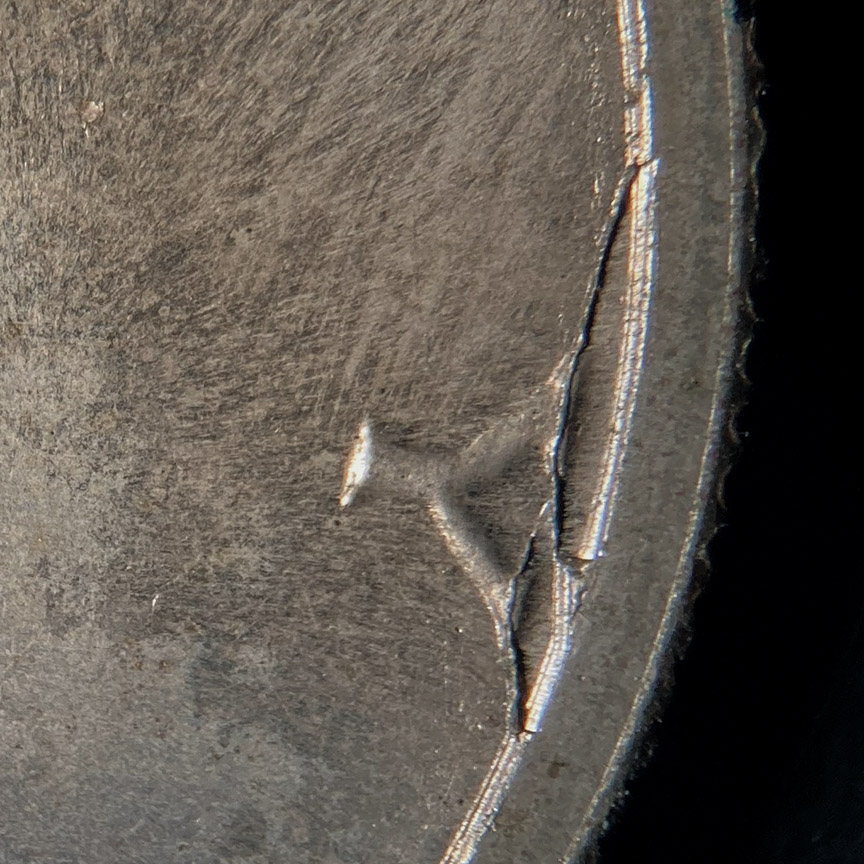 1971-D-Kennedy-Half-Dollar--Die-Event---Two-Pre-Cuds