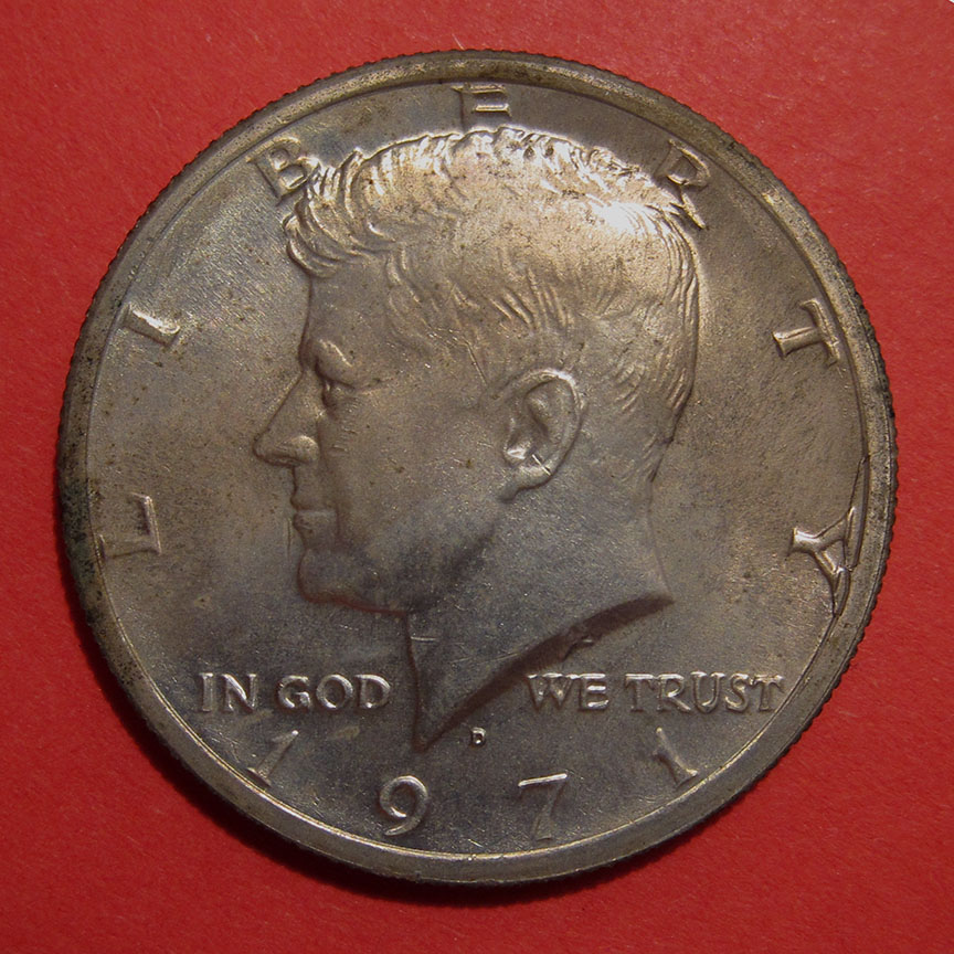 1971-D-Kennedy-Half-Dollar--Die-Event---Two-Pre-Cuds