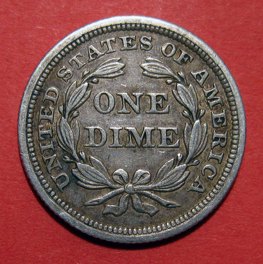 1853-Seated-Liberty-Dime-Arrows-RPD---Fs301