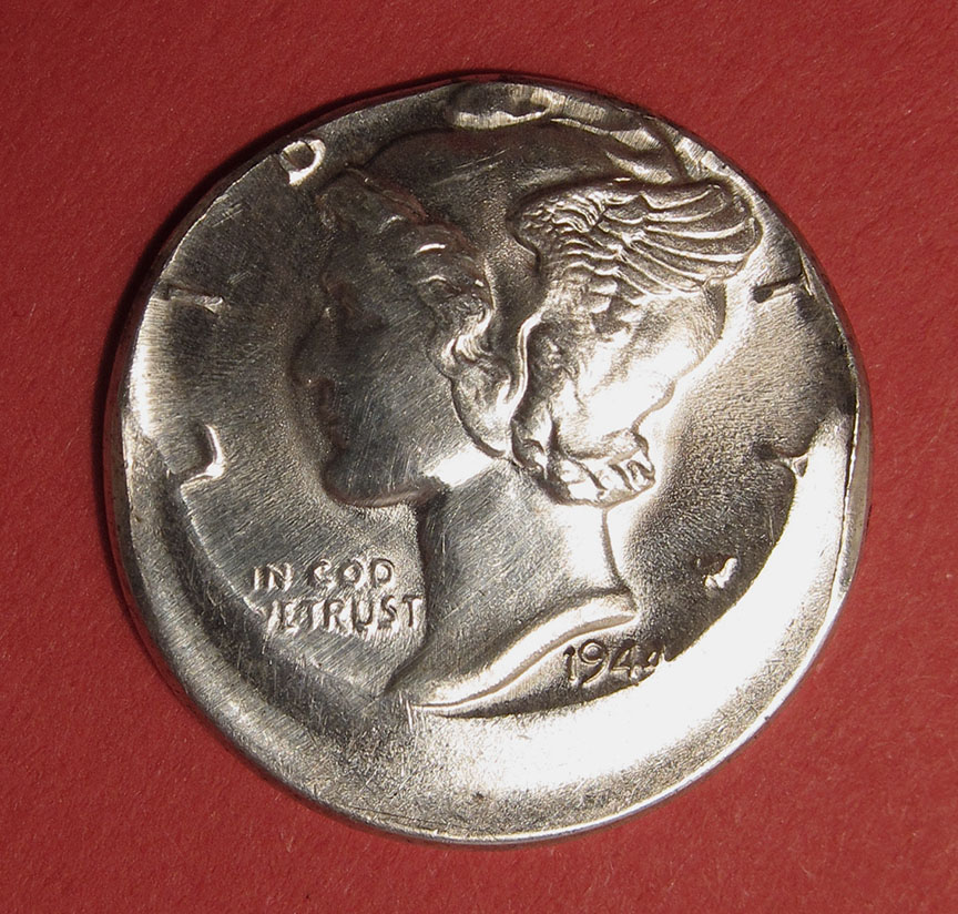 1944-Mercury-Dime-Mint-Error---Off-Center