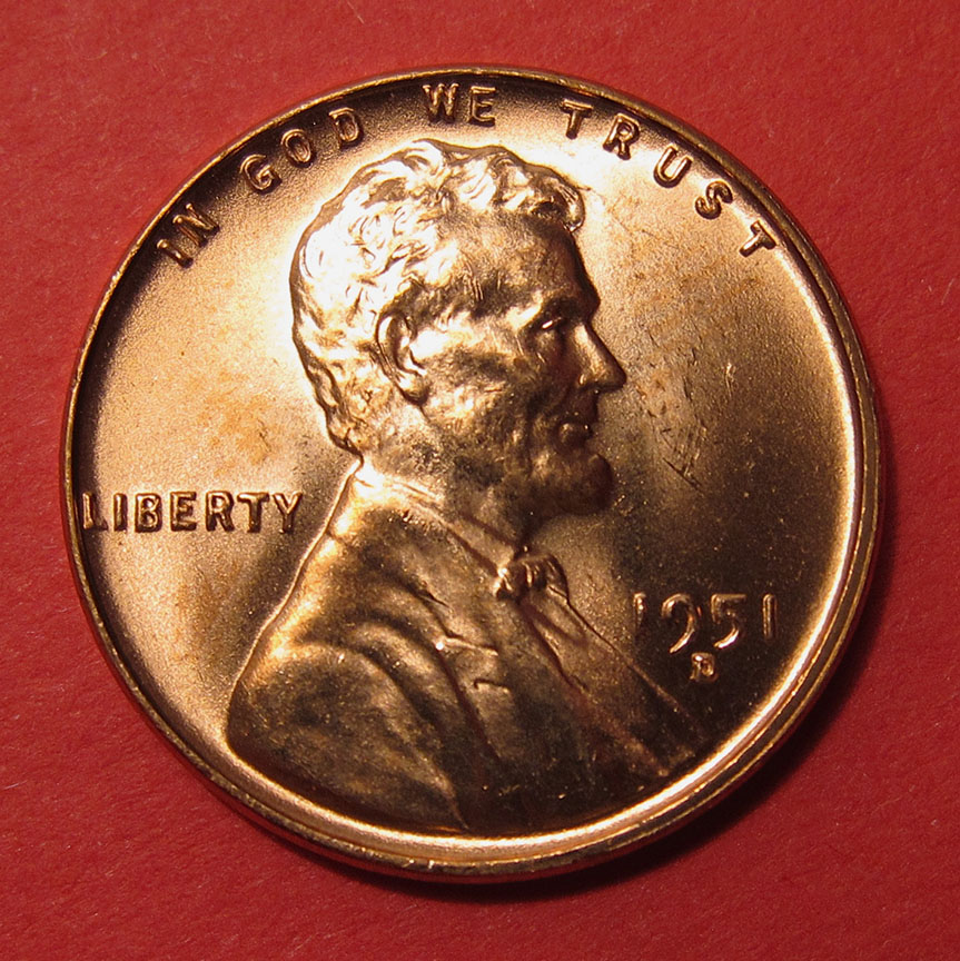 1951-D/S-Lincoln-Wheat-Cent---OMM-001,-FS-511