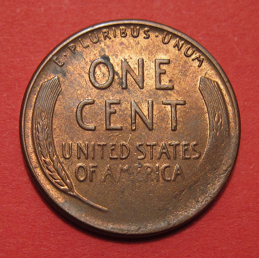 1955-Lincoln-Wheat-Cent-Mint-Error---Tapered-Planchet-2.78g