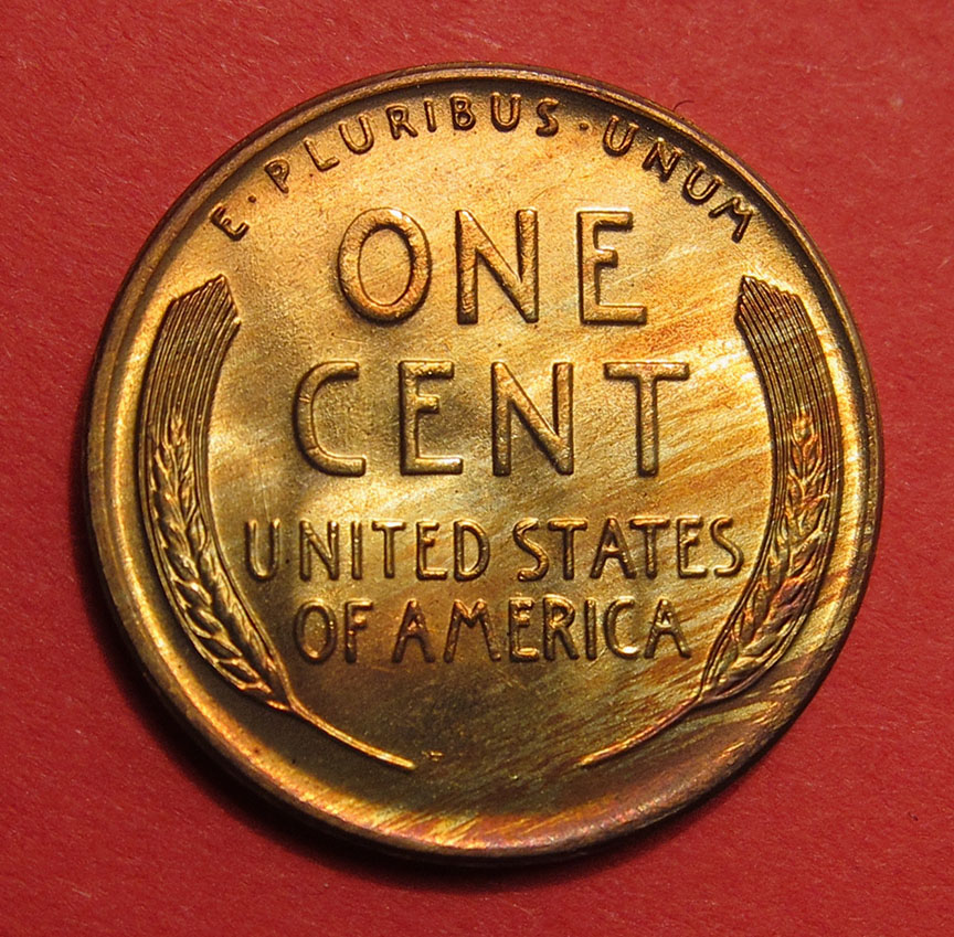 1955-S-Lincoln-Wheat-Cent---Toned-Woody