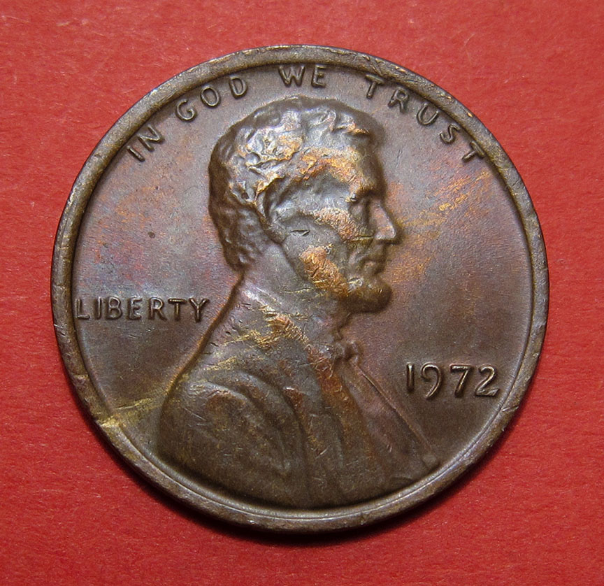 1972-Lincoln-Memorial-Cent-Mint-Error---Thin-Defective-Planchet-2.47g