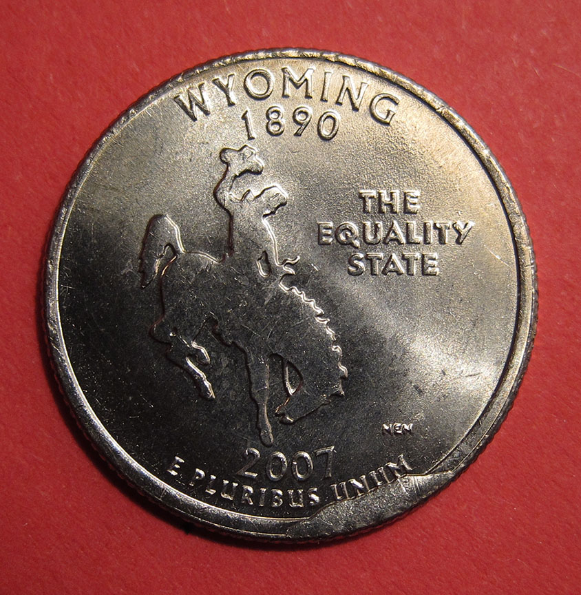 2007-Wyoming-State-Quarter-Mint-Error---Cud-Cu-25c-2007-P-01R-Wy