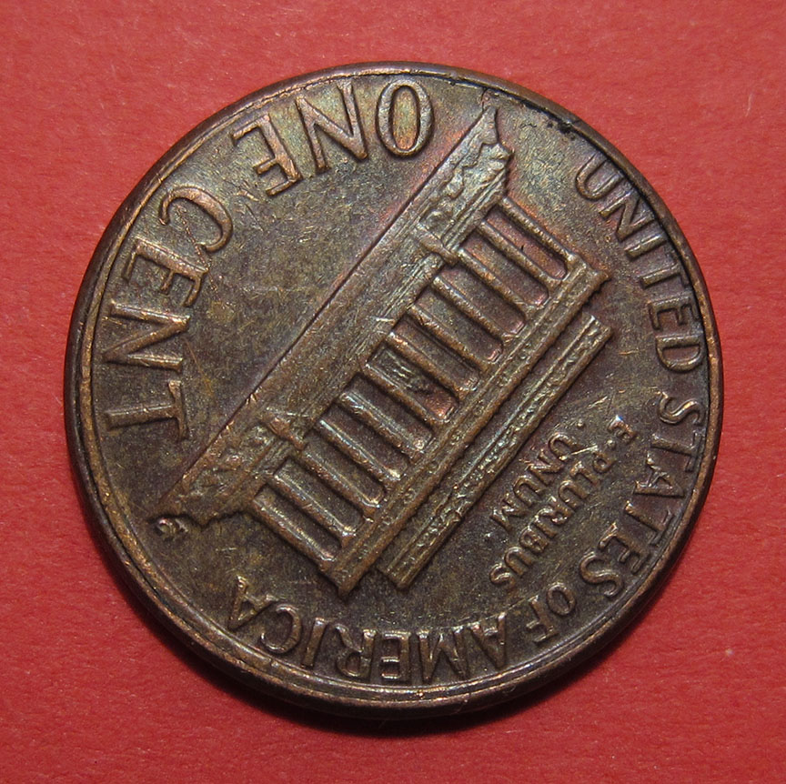 1985-Lincoln-Memorial-Cent---Counterfeit-Rotated-Dies-130-Degrees