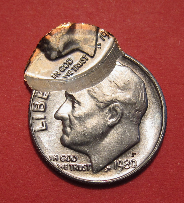 1980-P-Roosevelt-Dime-Mint-Error---Double-Struck-Uniface