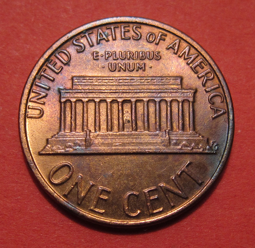 1980-Lincoln-Memorial-Cent-Mint-Error---Struck-Through-Grease