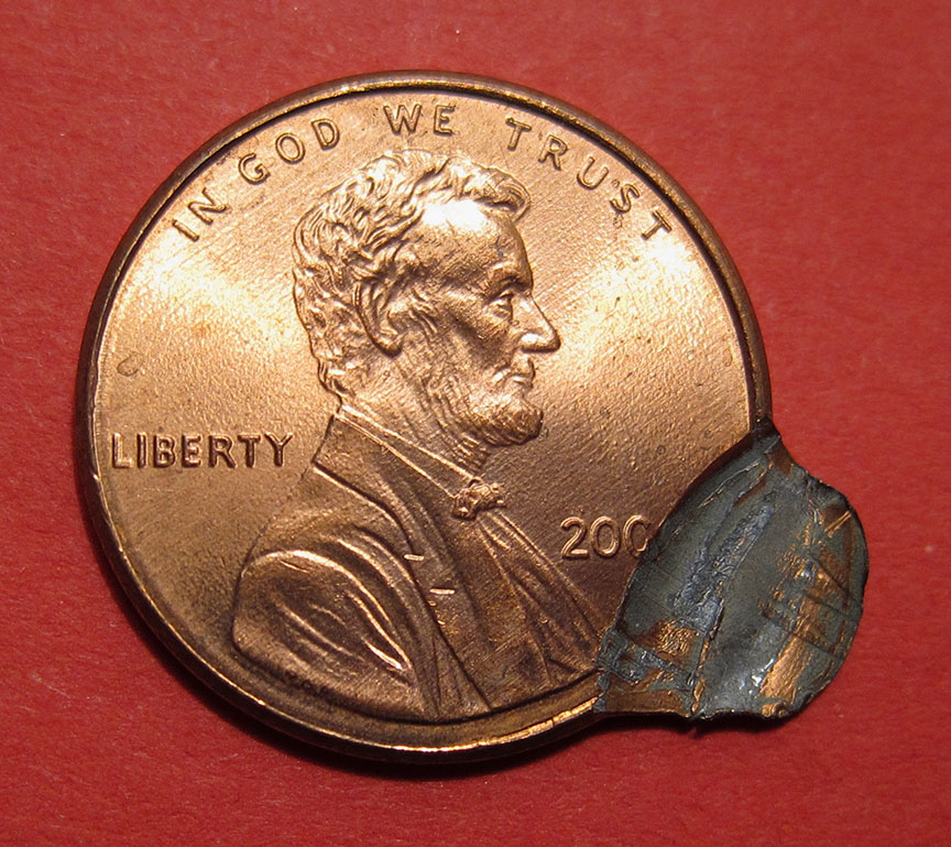 2000-Lincoln-Memorial-Cent-Mint-Error---Double-Struck-Uniface