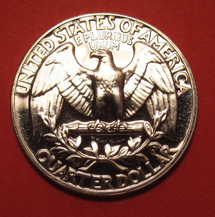 1957-Proof-Washington-Quarter---Trail-Dies