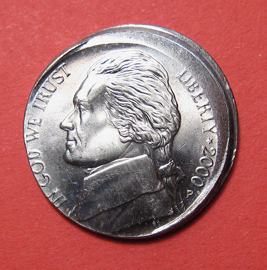 2000-P-Jefferson-Nickel-Mint-Error---Off-Center-With-Full-Collar-Scar