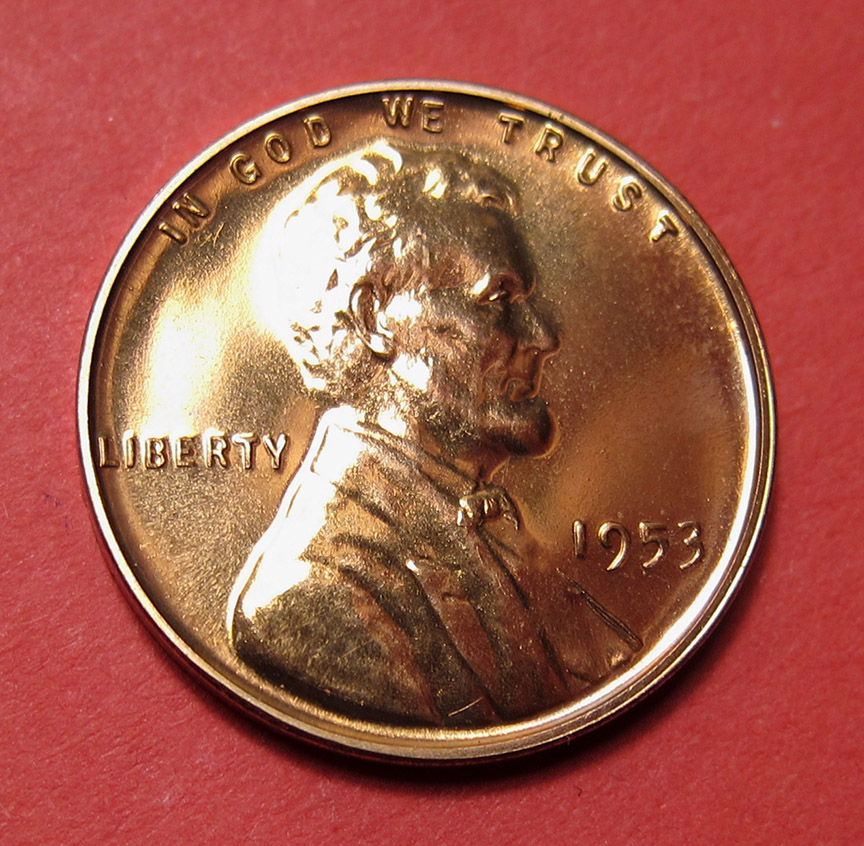 1953-Proof-Lincoln-Wheat-Cent---Re-Engraved-Die-Red-002,-FS-402
