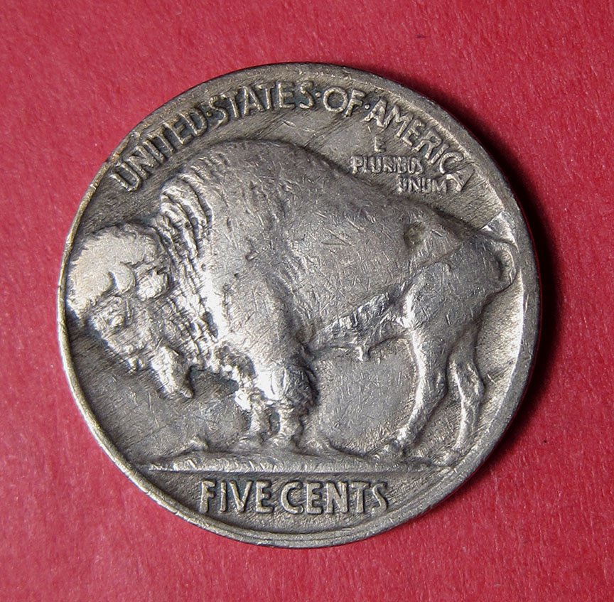 1916-Buffalo-Nickel-Mint-Error---Very-Thin-Lamination-Loss