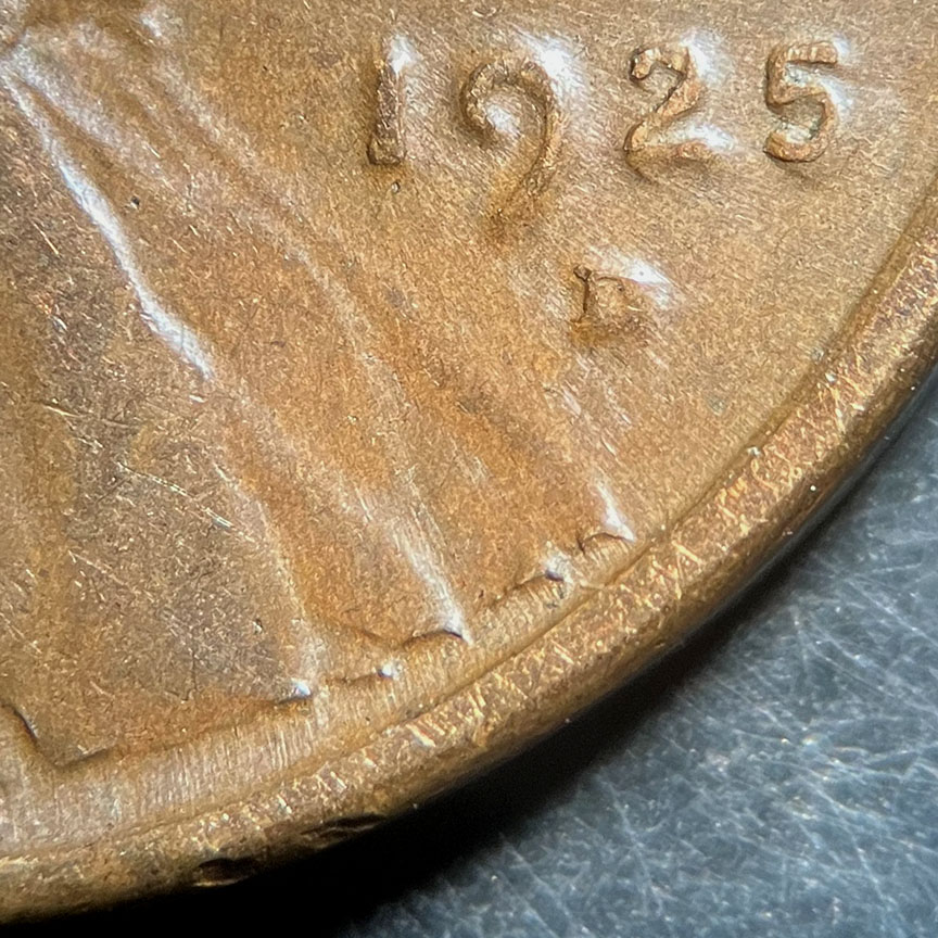 1925-D-Lincoln-Wheat-Cent-Mint-Error---Rim-Cud