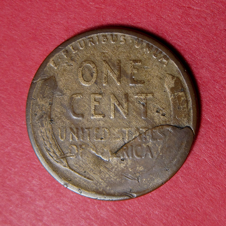 1926-S-Lincoln-Wheat-Cent-Mint-Error---Cracked-Planchet