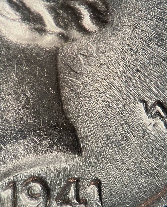 1941-S/S-Mercury-Dime---RPM-005,-FS-502---Strong-Die-Clash