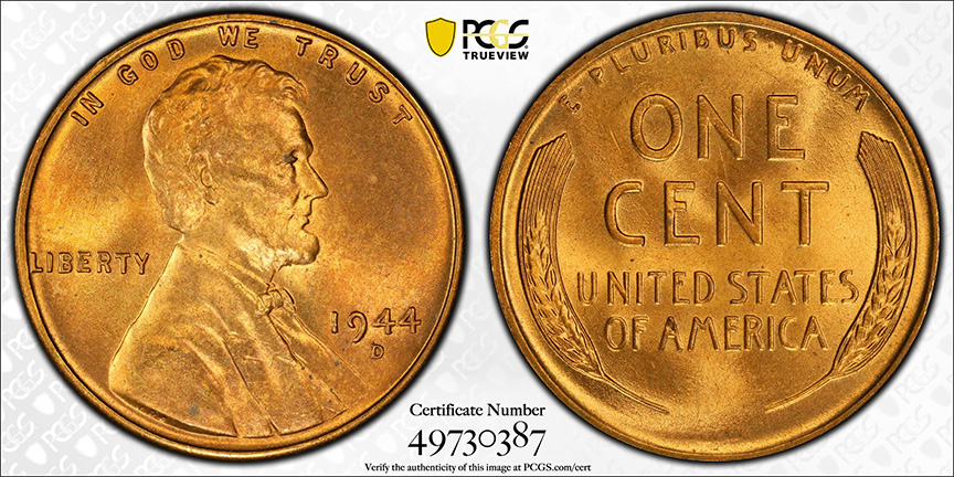 1944-D/S-Lincoln-Wheat-Cent---OMM-001,-FS-511