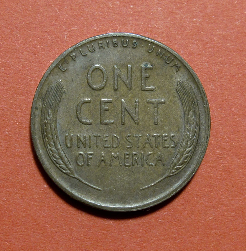 1950-D-Lincoln-Wheat-Cent-Mint-Error---Struck-By-Split,-Capped-Die-With-Cud
