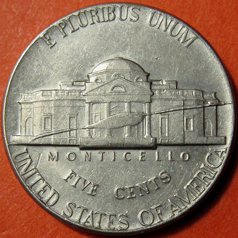 1972-D-Jefferson-Nickel-Mint-Error---Split-Die