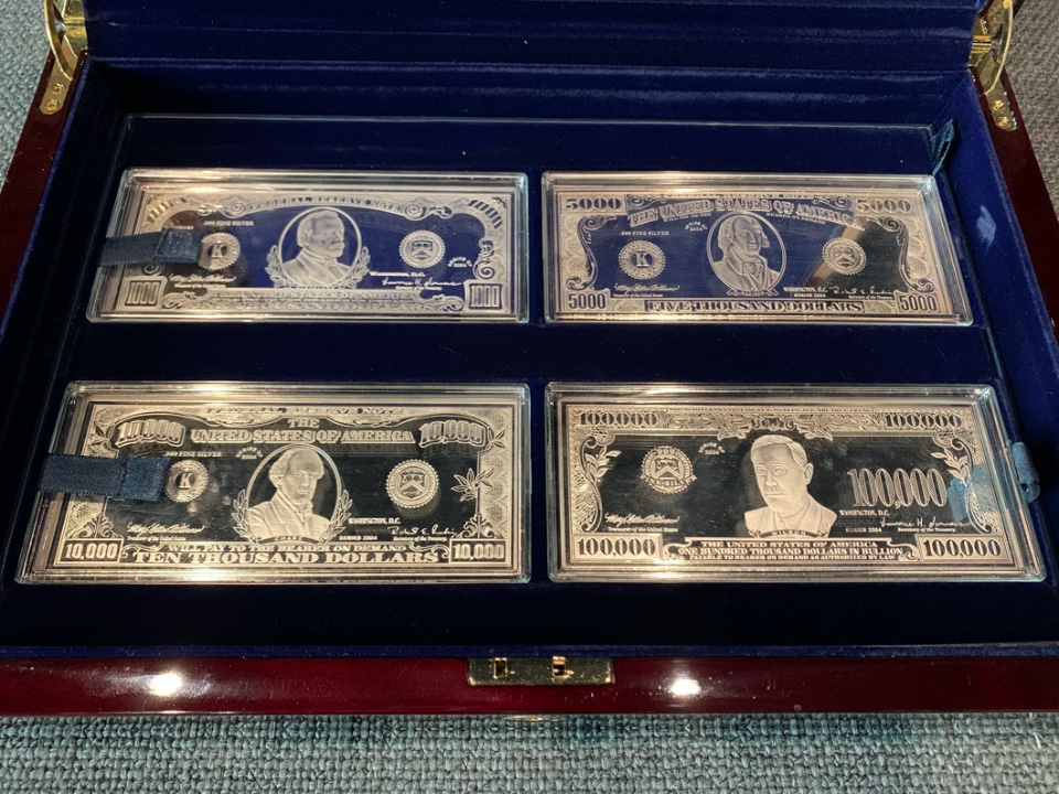 2004-Washington-Mint-12-Piece-.999-Silver-Bill-Set