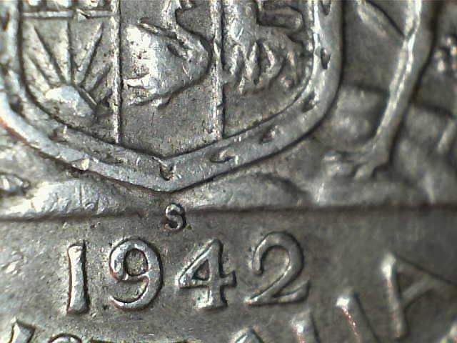 1954-Royal-Visit-Florin-Die-Crack.