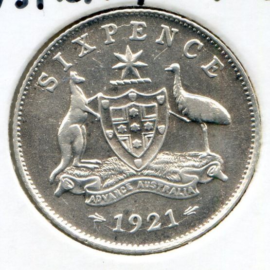 1921-Sixpence
